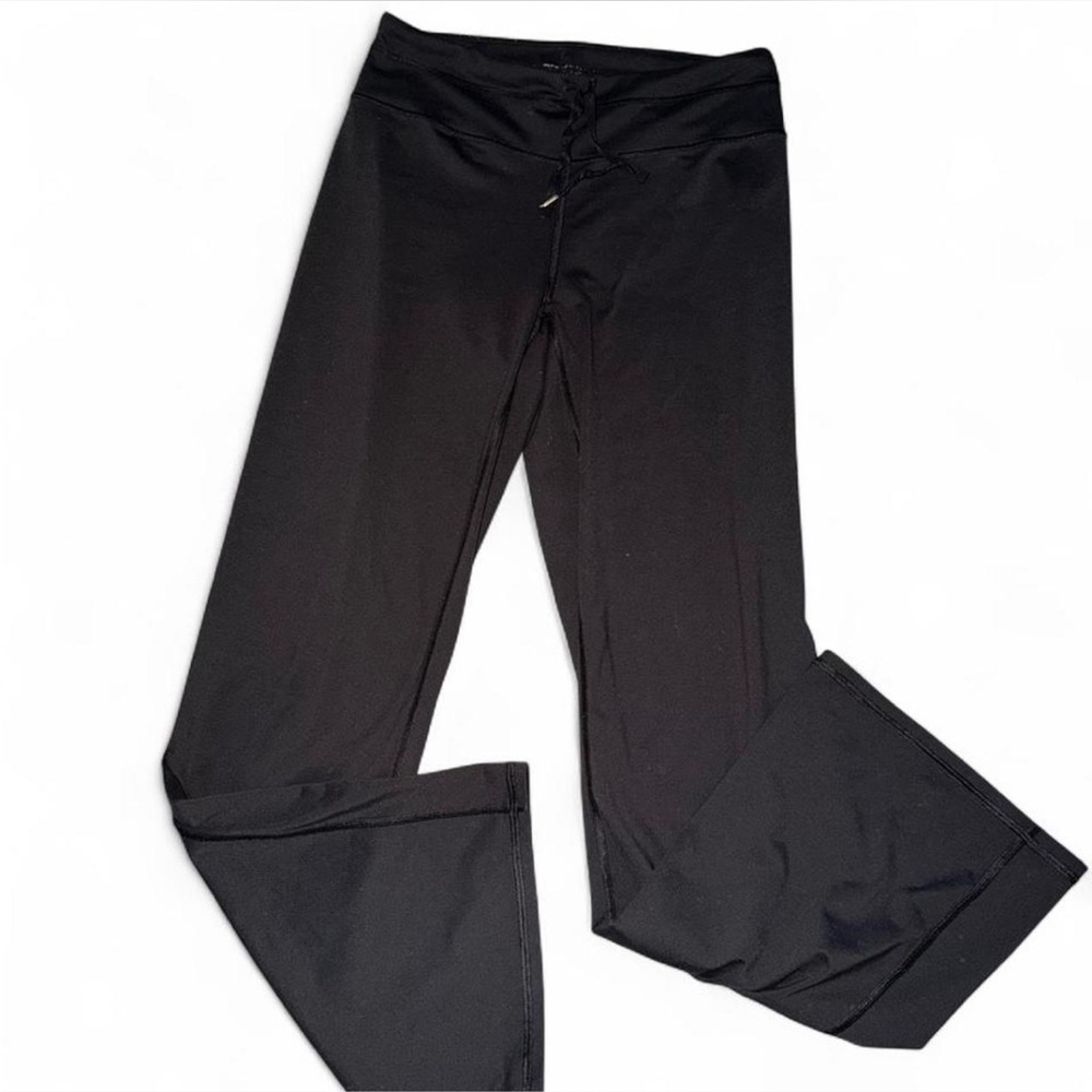Victoria's Secret Black Drawstring Flare Leggings